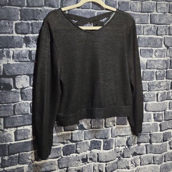 Zella Long Sleeve Crop Top Sz XL - Picture 6 of 10